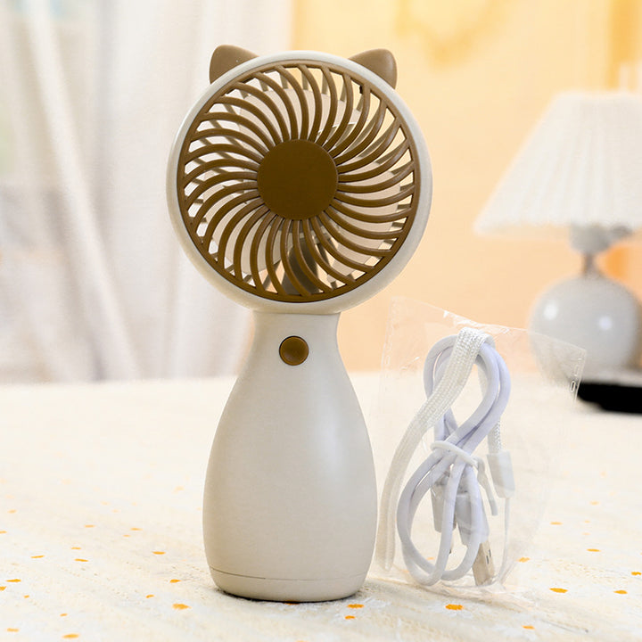 Women's Portable Hand Fan with Rotatable Blades Bowlift
