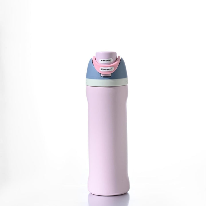 Insulated Stainless Steel Vacuum Water Bottle With One-Touch Flip Lid And Leakproof Safety Lock