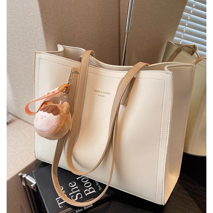 Minimalist Leather Tote Bag Bowlift