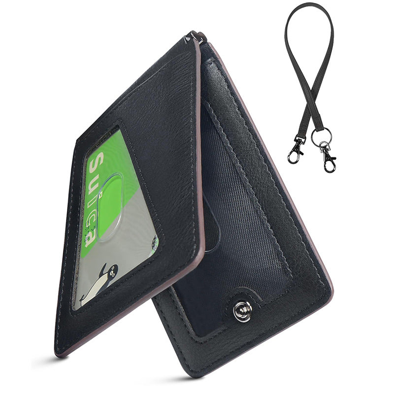 Secure Zippered Leather Cardholder Bowlift
