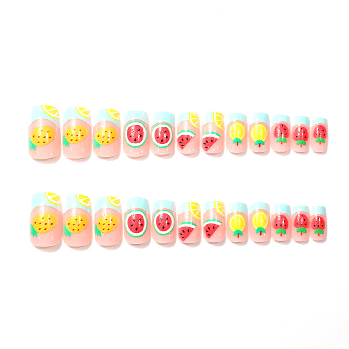 Fun Fruit-Themed Acrylic Nail Art Bowlift
