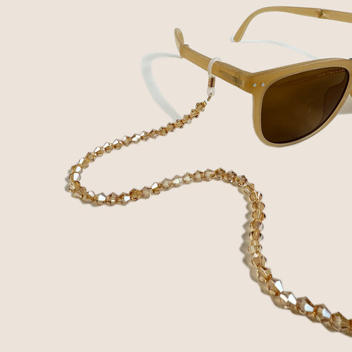 Beaded Eyewear Chain with Clear Tips Bowlift