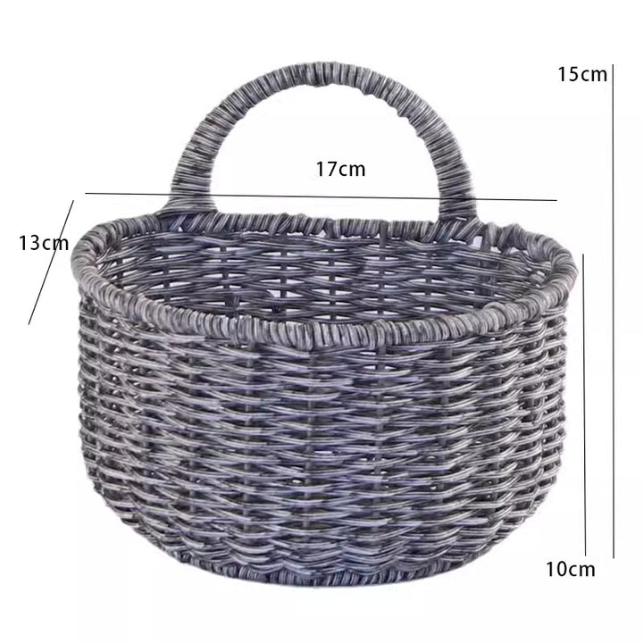 Handwoven Storage Basket with Ergonomic Handle Bowlift