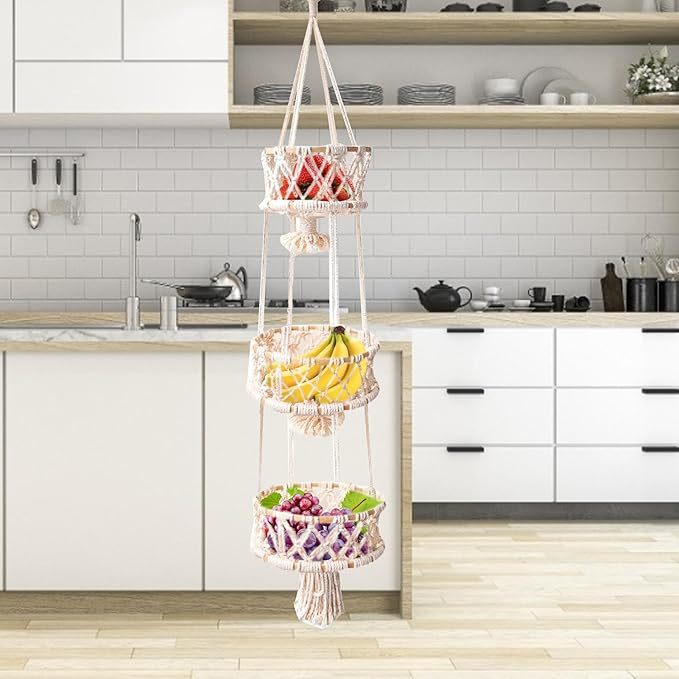 Hanging Macrame Plant Holder Bowlift
