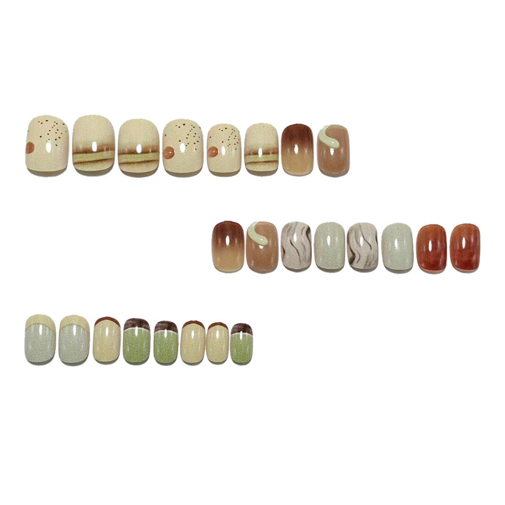Artificial nails in elegant marble design Bowlift