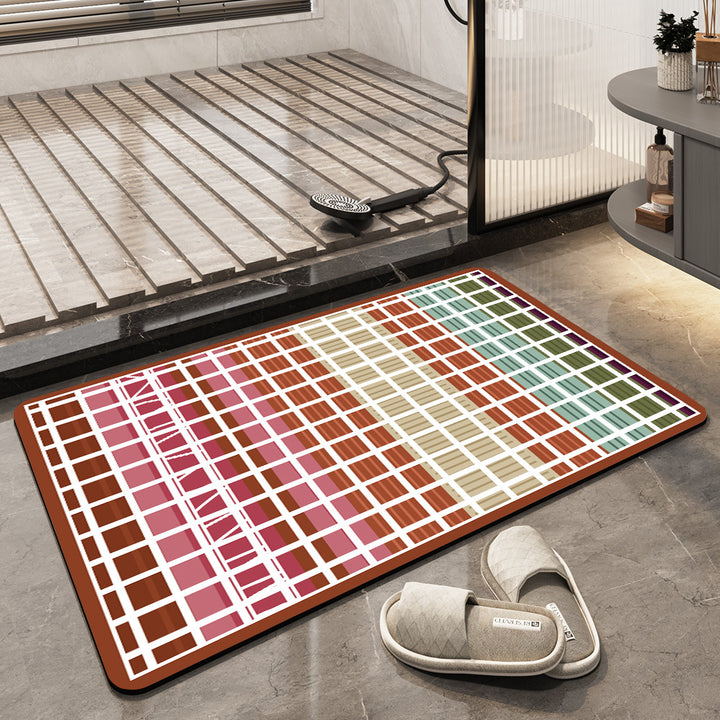Geometric Patterned Area Rug Bowlift