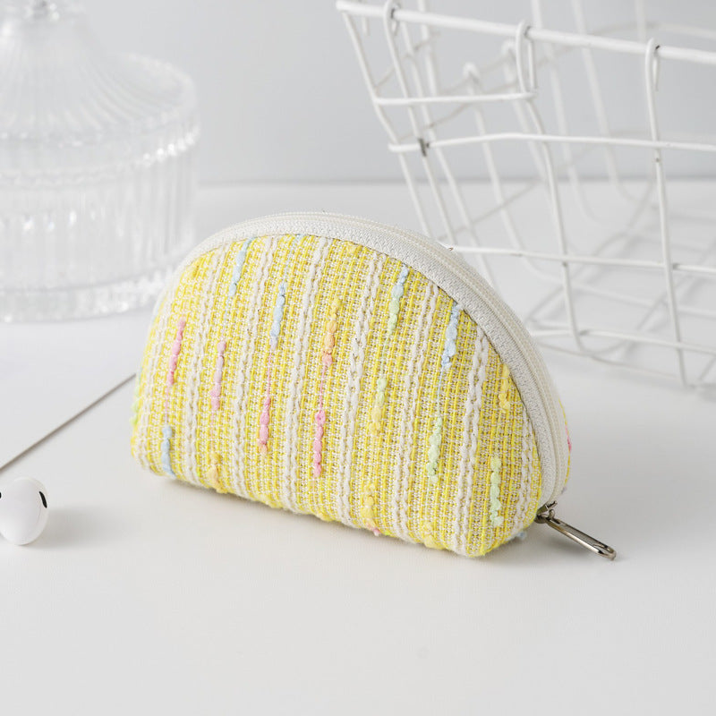 Compact Zippered Cosmetic Pouch