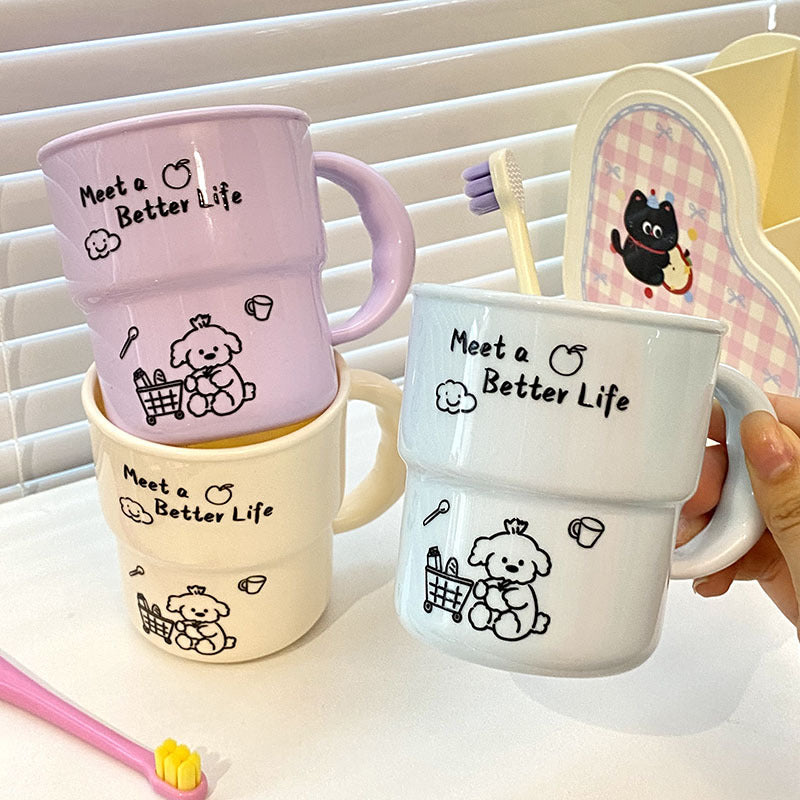 Ceramic mug with cute animal design Bowlift