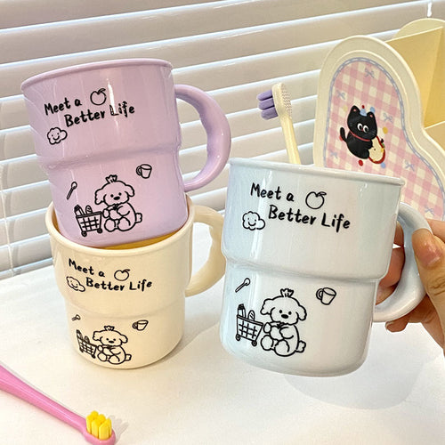 Ceramic mug with cute animal design Bowlift