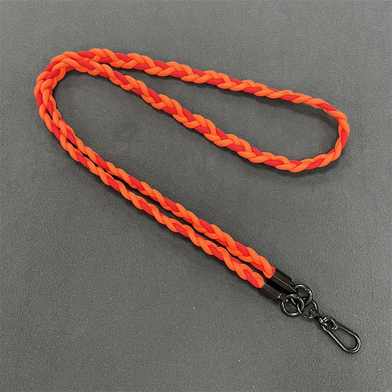 Braided Phone Lanyard with Secure Clips Bowlift
