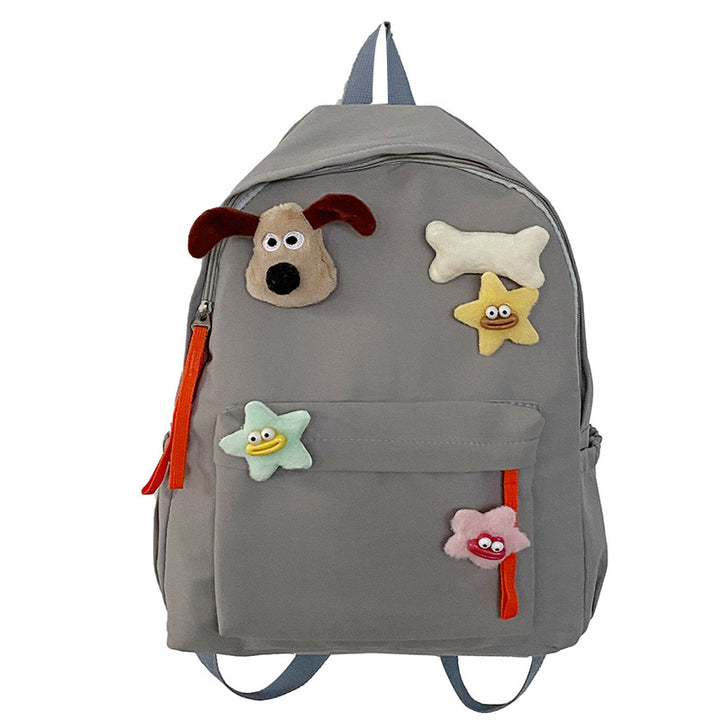 Kids' Playful Character Design School Backpack Bowlift