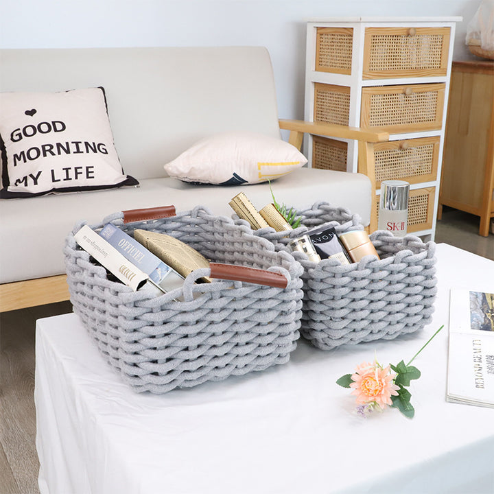 Soft Knit Storage Basket Set Bowlift