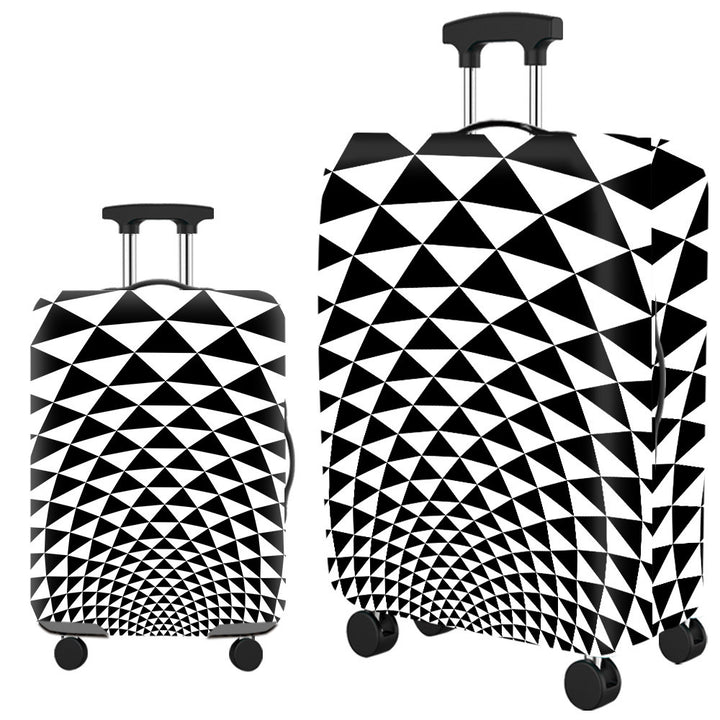 Women's Hard Shell Suitcase with Modern Geometric Design Bowlift