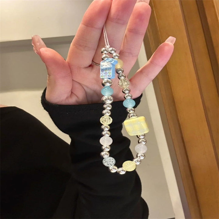 Stylish Beaded Charm Eyewear Holder Bowlift