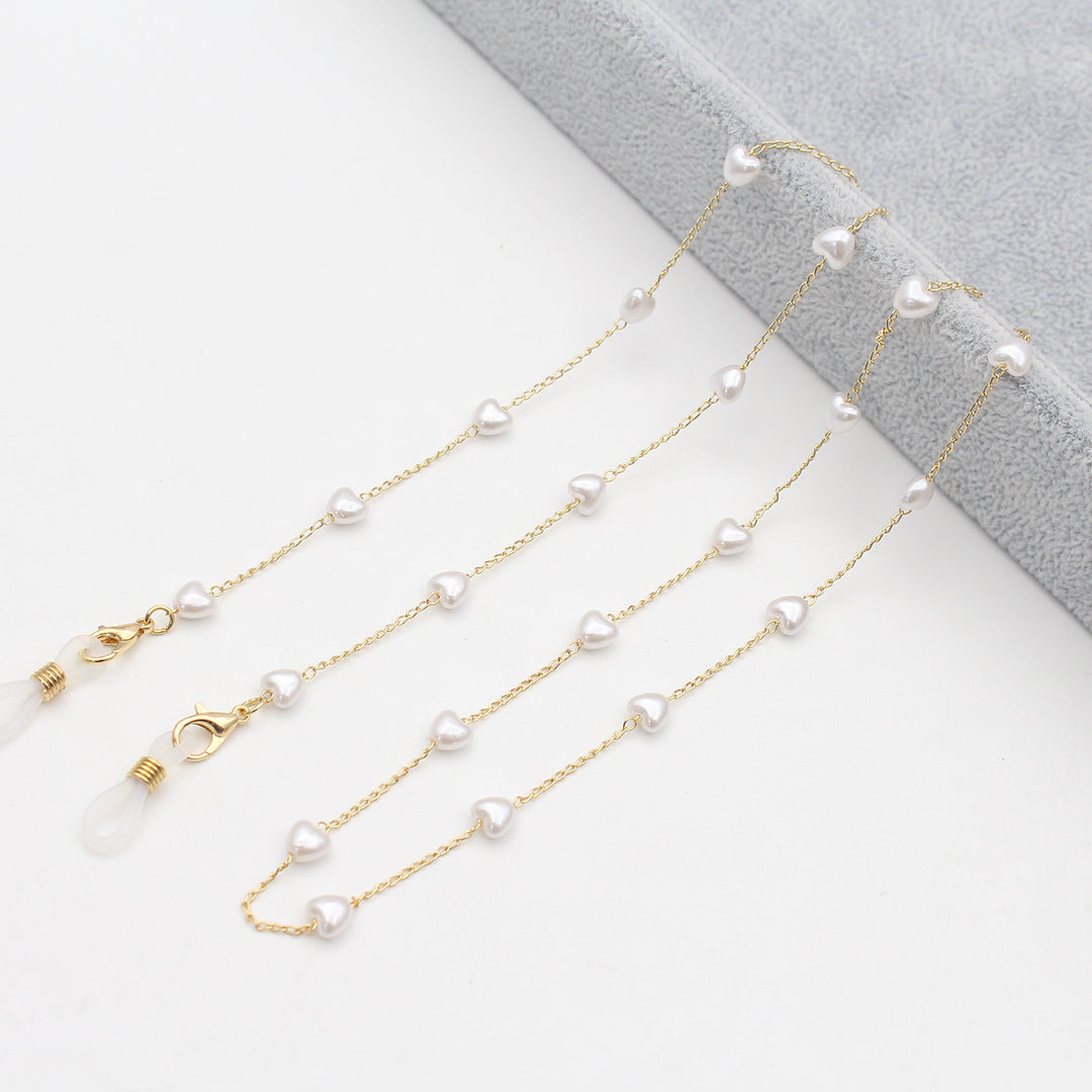 Pearl-Accented Eyewear Chain Bowlift