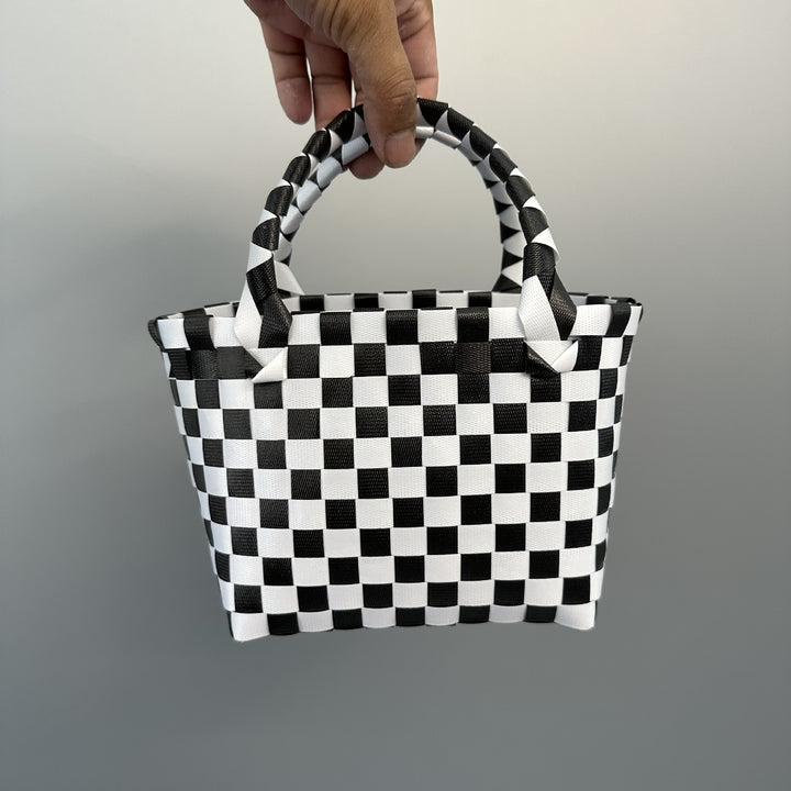 Playful and Colorful Basket Bag Bowlift