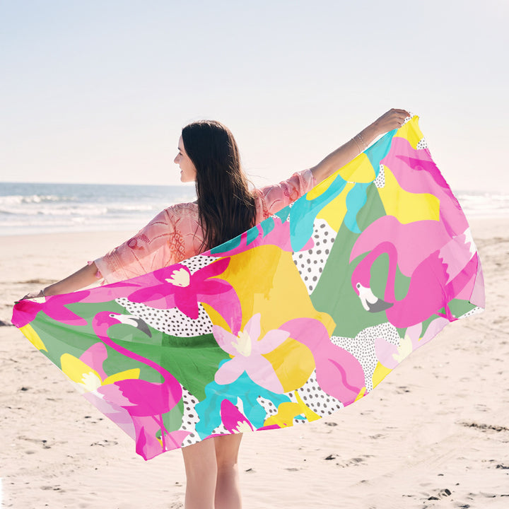 Beach towel in elegant jellyfish design Bowlift