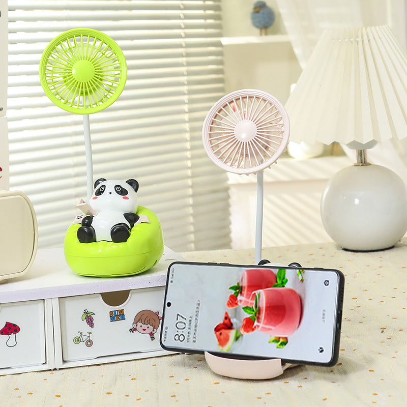 Ladies Portable Mini Fan in Cute Panda Design Bowlift