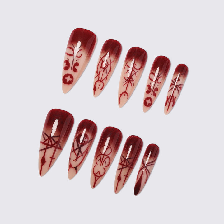Elegant Artificial Nails with Unique Design Bowlift