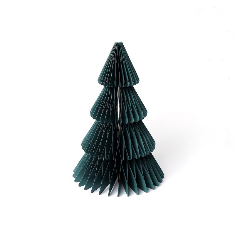 Collapsible Honeycomb Paper Tabletop Christmas Tree Decoration