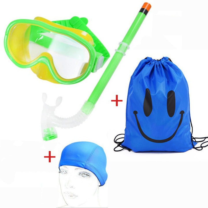 Diving goggles set with breathable snorkel and waterproof backpack Bowlift