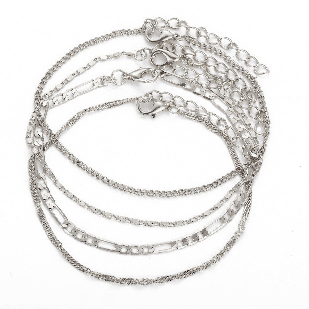 Elegant Double Chain Anklet Bowlift