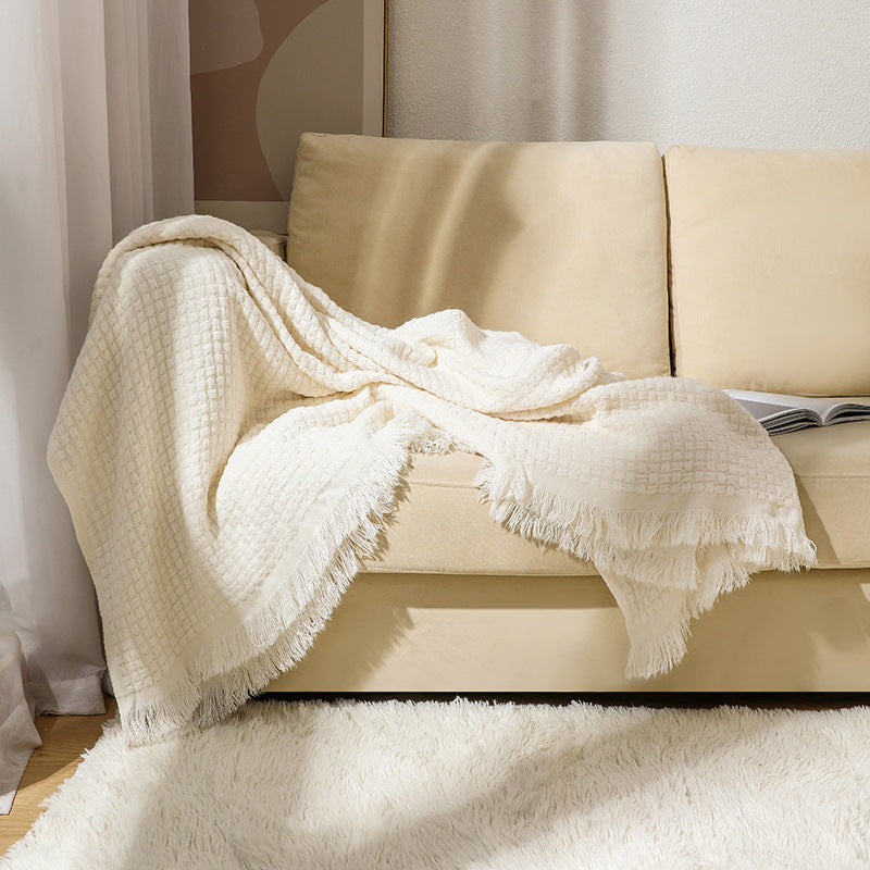 Textured Luxury Throw Blanket Bowlift