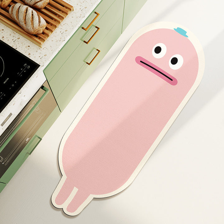 Cartoon Banana-Shaped Bath Mat