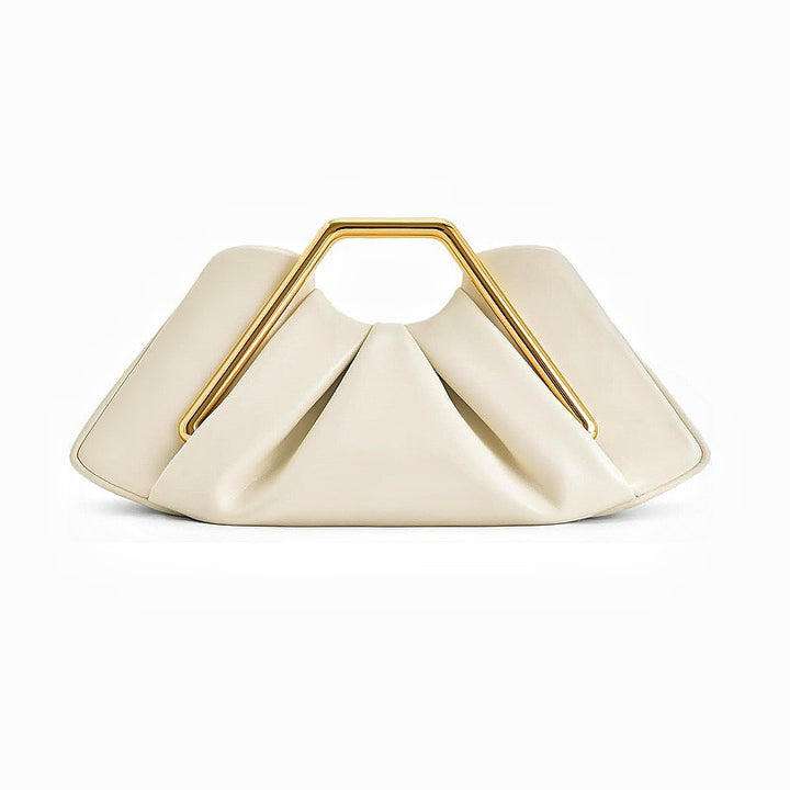 Designer handbag with unique handle Bowlift