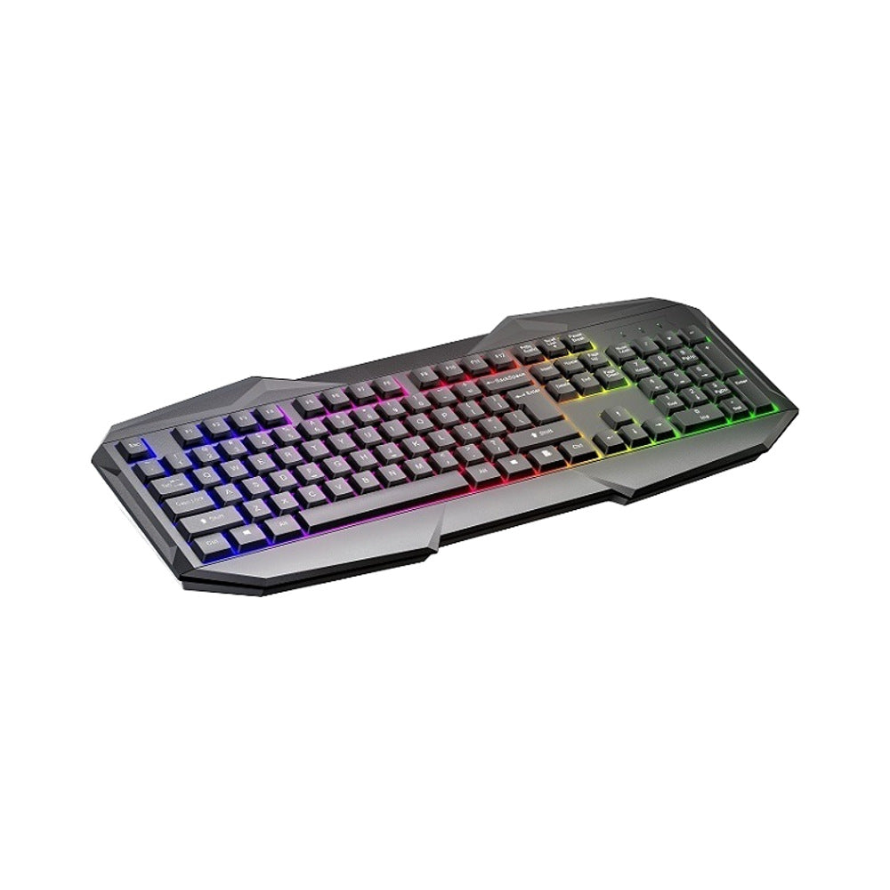 Rgb illuminated gaming keyboard with ergonomic design Bowlift
