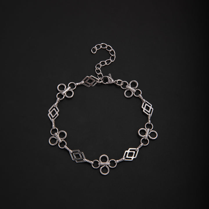 Elegant Geometric Link Bracelet Bowlift