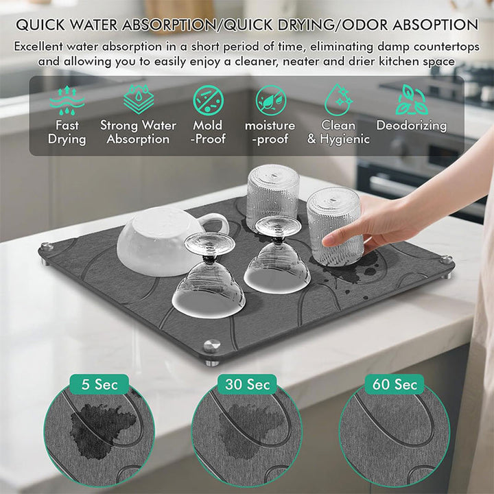 Non-Slip Kitchen Draining Board Bowlift