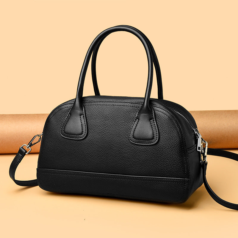 Textured Leather Doctor Bag Bowlift