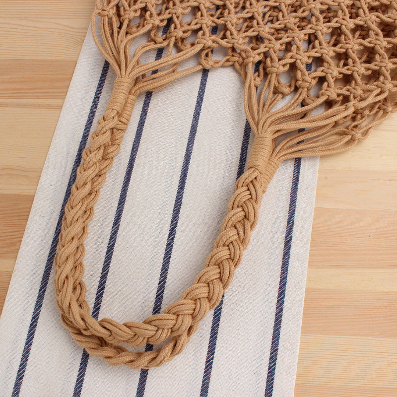 Handmade mesh tote bag with inner pouch Bowlift