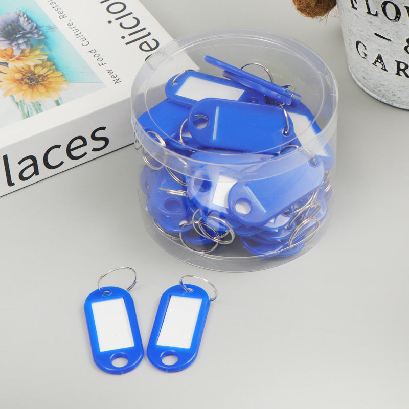 Unisex Labels Keychain with Writable Area Bowlift