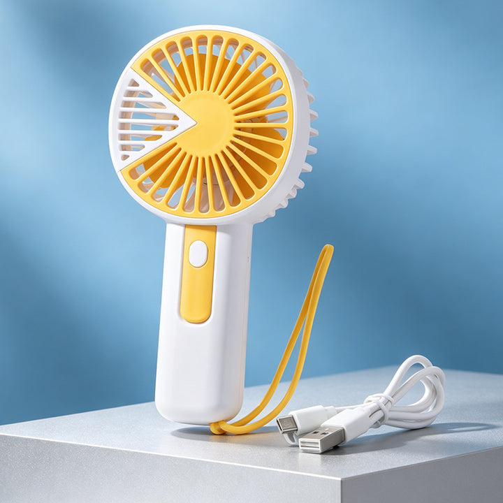 Portable hand fan with adjustable angle Bowlift