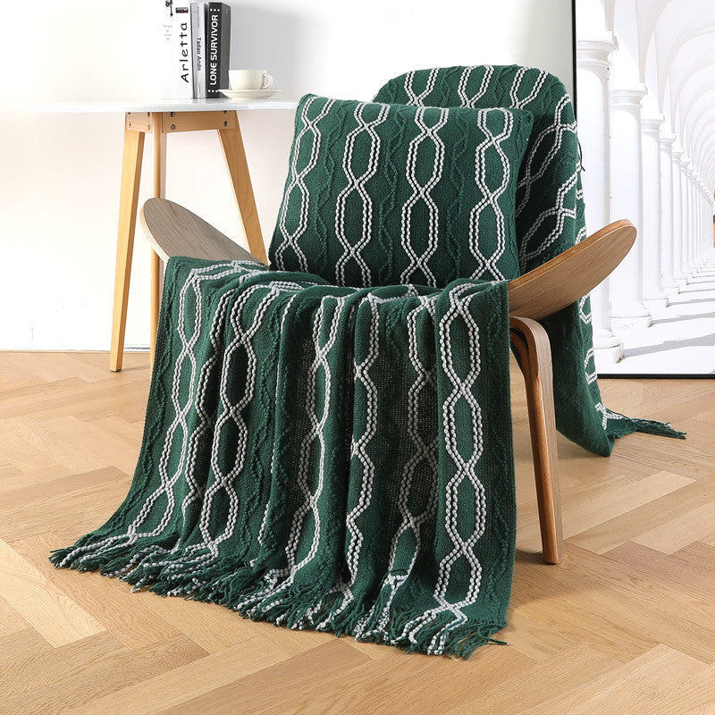 Textured Throw Blanket Bowlift