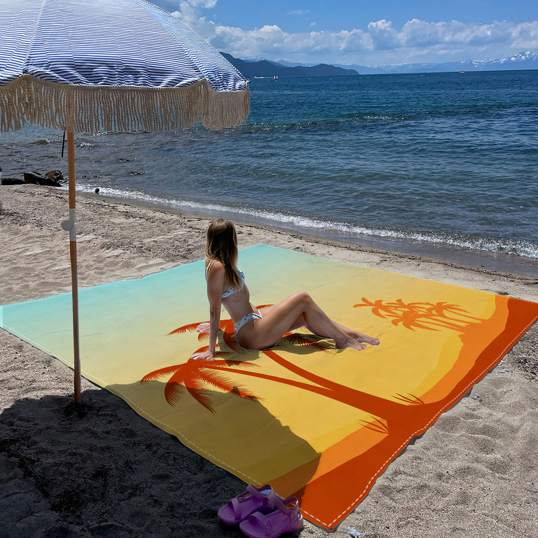 Mandala Design Beach Mat Bowlift
