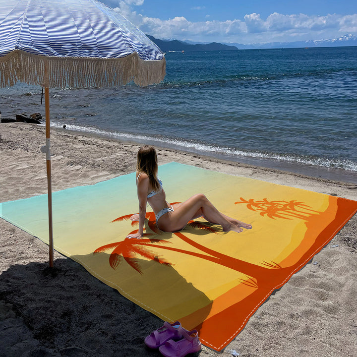 Mandala Design Beach Mat Bowlift