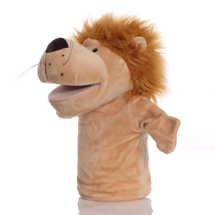 Plush Tiger Hand Puppet With Soft Fleece Movable Mouth Embroidered Features