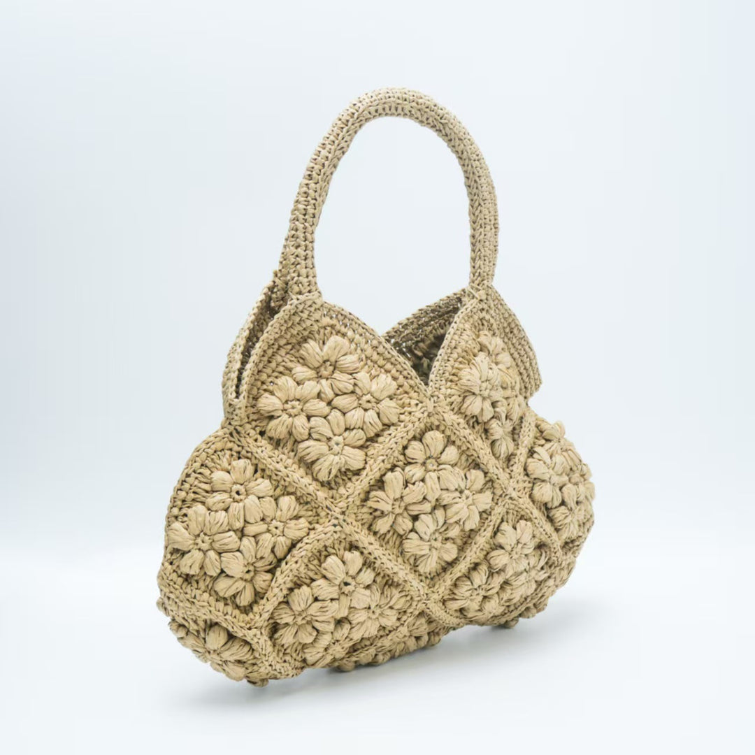 Handmade bag with floral motifs Bowlift