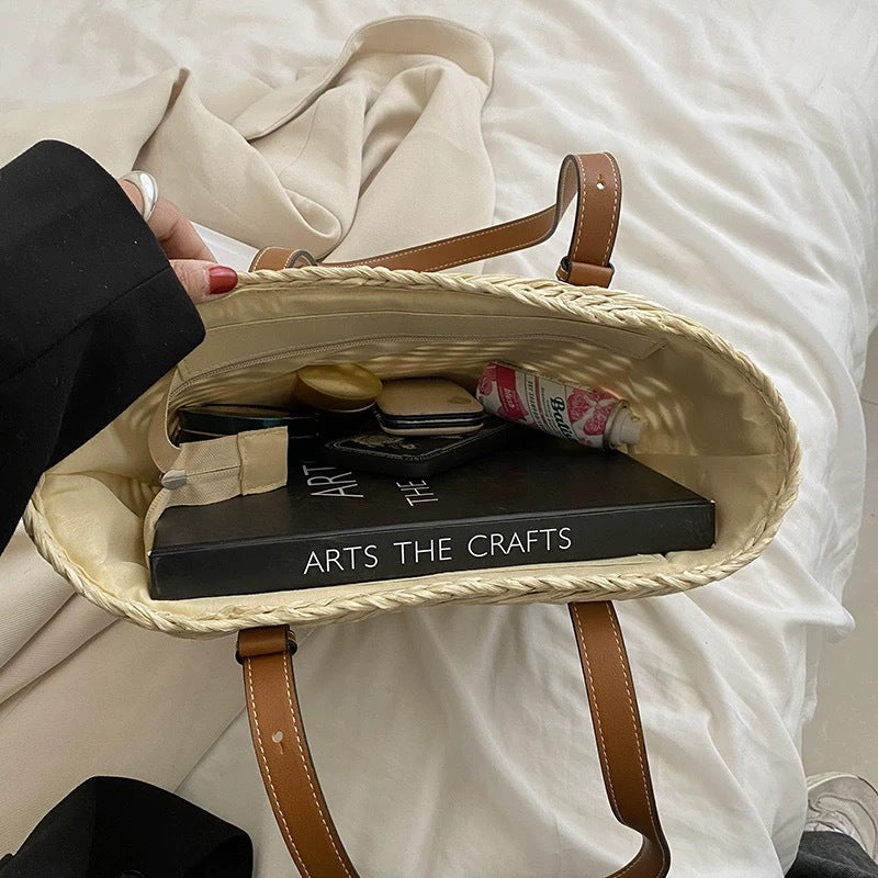 Handbag Made of High-Quality Natural Material Bowlift