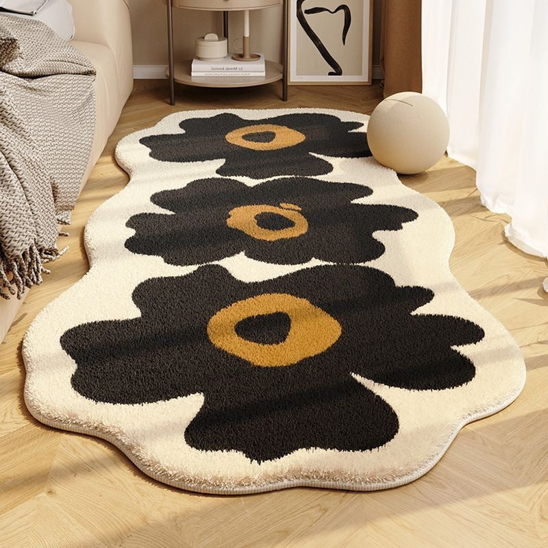 Flower Patterned Area Rug Bowlift