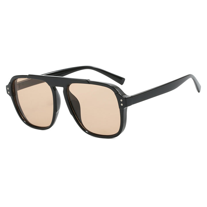 Ladies geometric sunglasses with polarized yellow lenses Bowlift