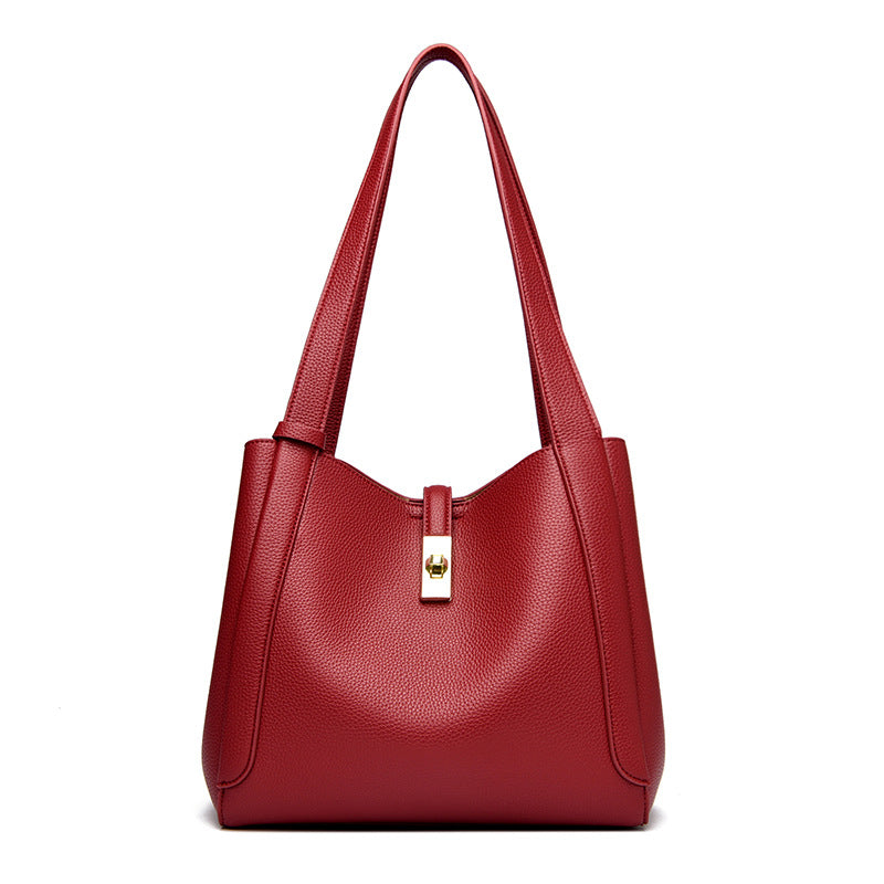 Elegant Structured Shoulder Tote Bowlift