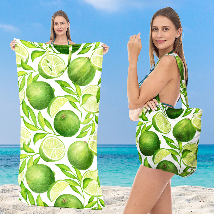 Beach towel with stylish tote bag Bowlift
