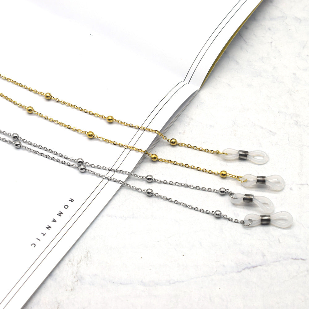 Premium Silver Chain Eyewear Chain Bowlift