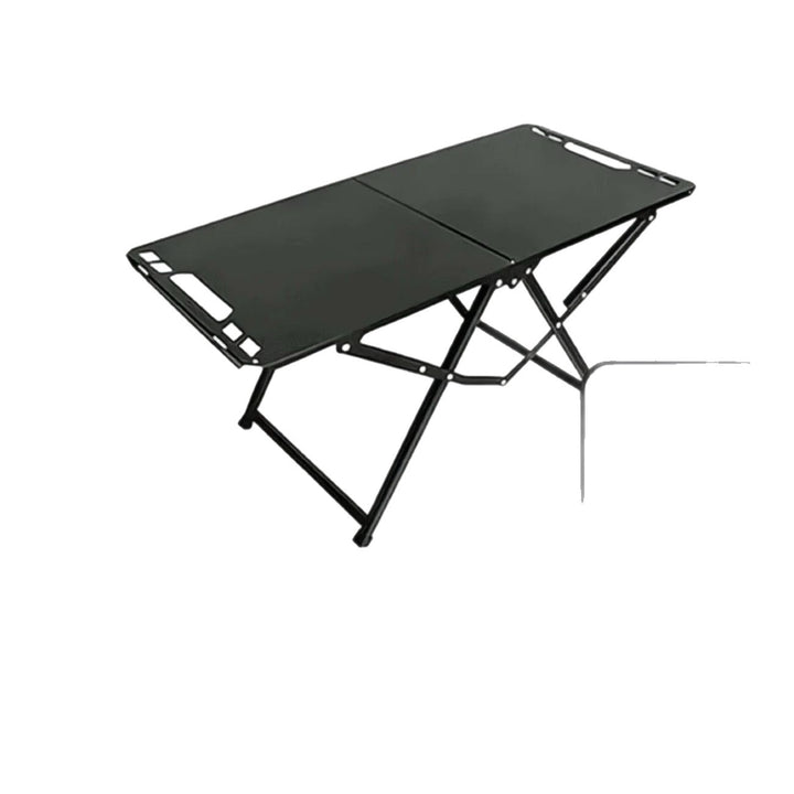 Compact portable folding camping table with reinforced steel frame Bowlift