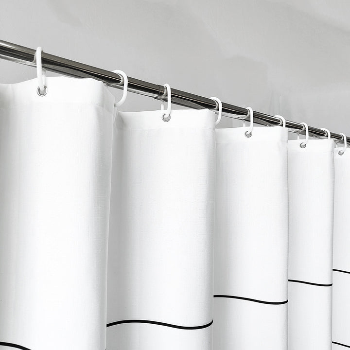 Artistic Patterned Shower Curtain Bowlift