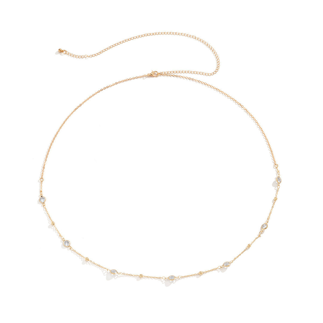 Delicate Beaded Chain Necklace Bowlift